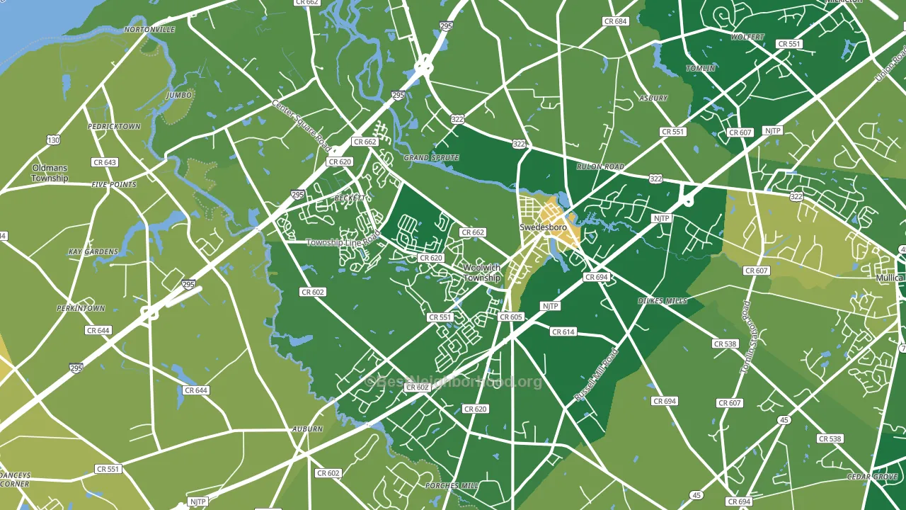 08085, NJ block-group voter-turnout map