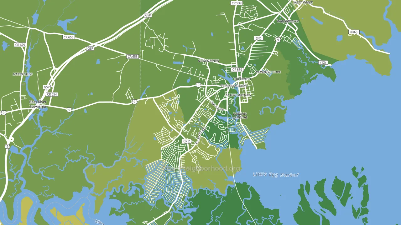 08087, NJ block-group voter-turnout map