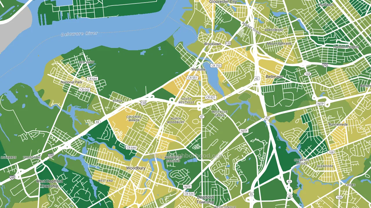 08093, NJ block-group voter-turnout map