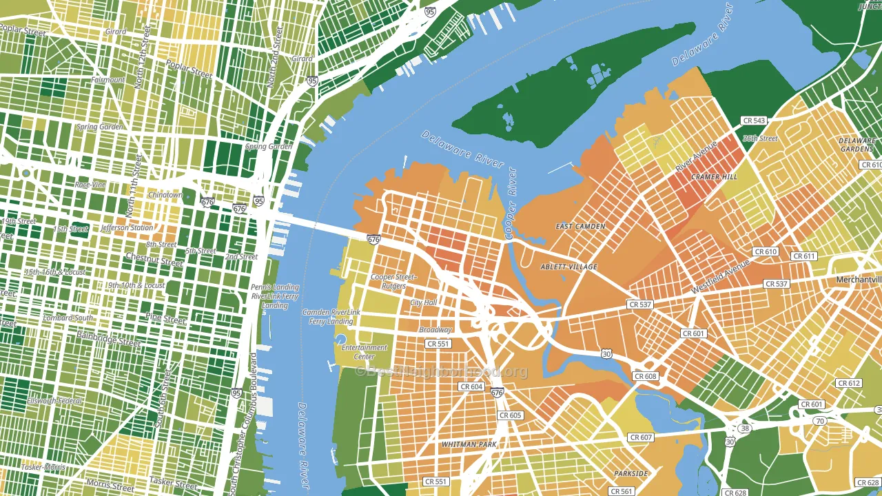 08102, NJ block-group voter-turnout map