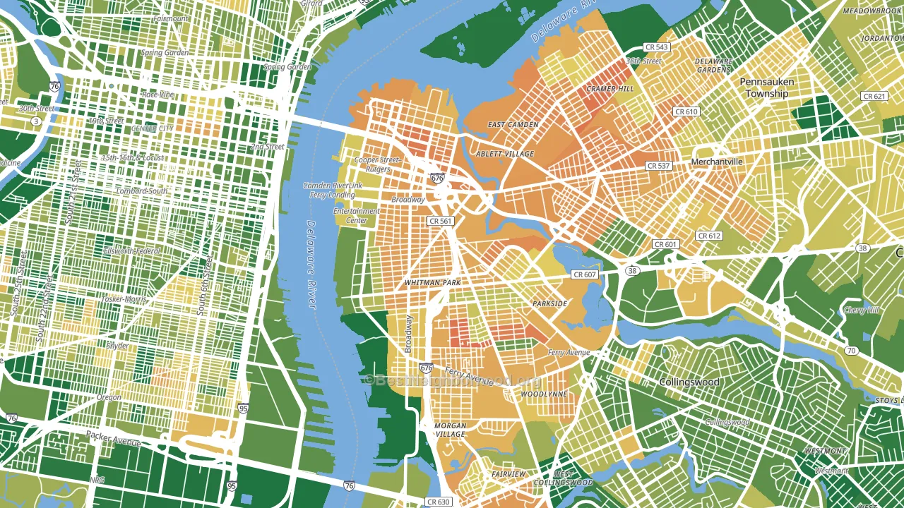08103, NJ block-group voter-turnout map