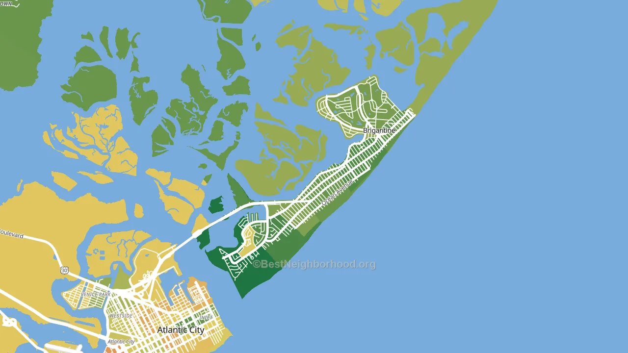 08203, NJ block-group voter-turnout map
