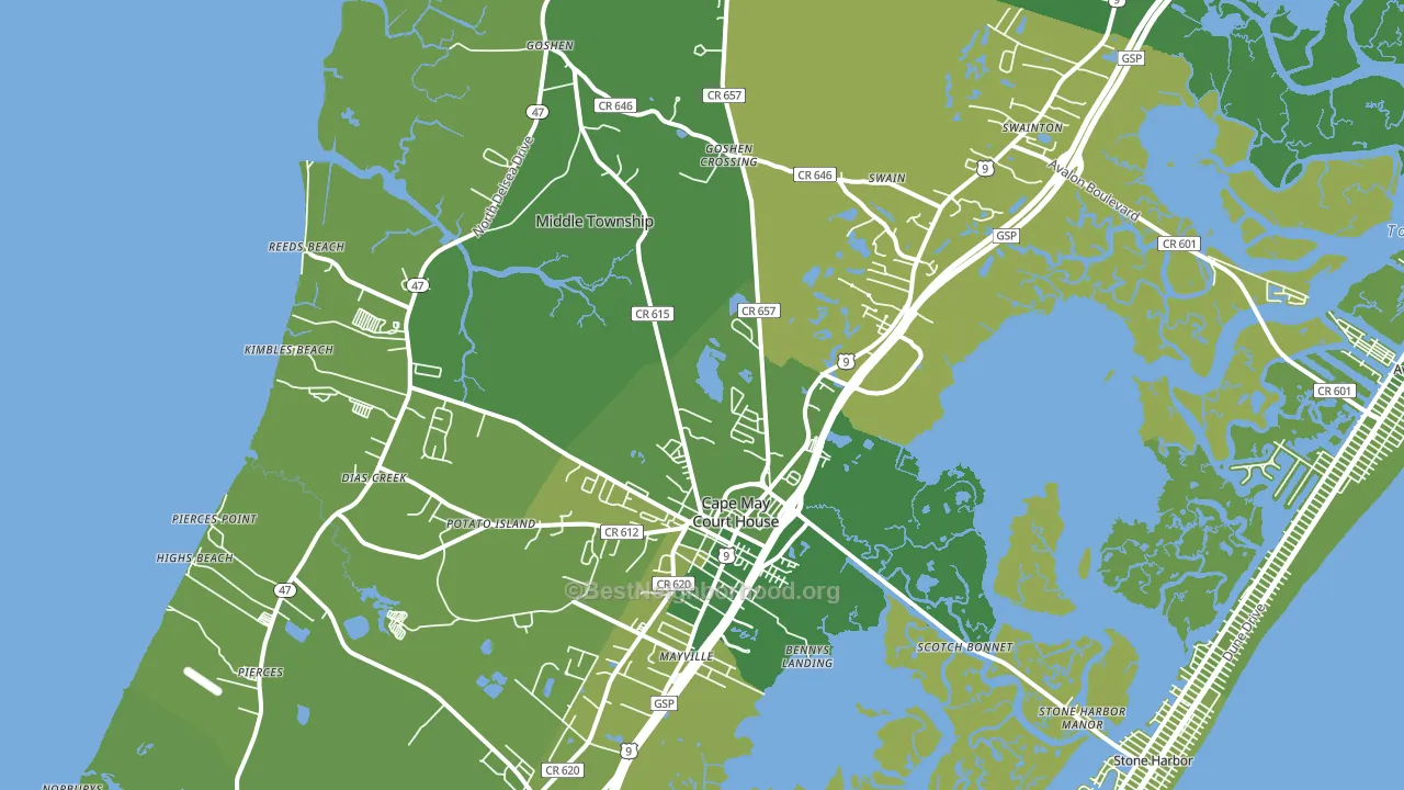 08210, NJ block-group voter-turnout map