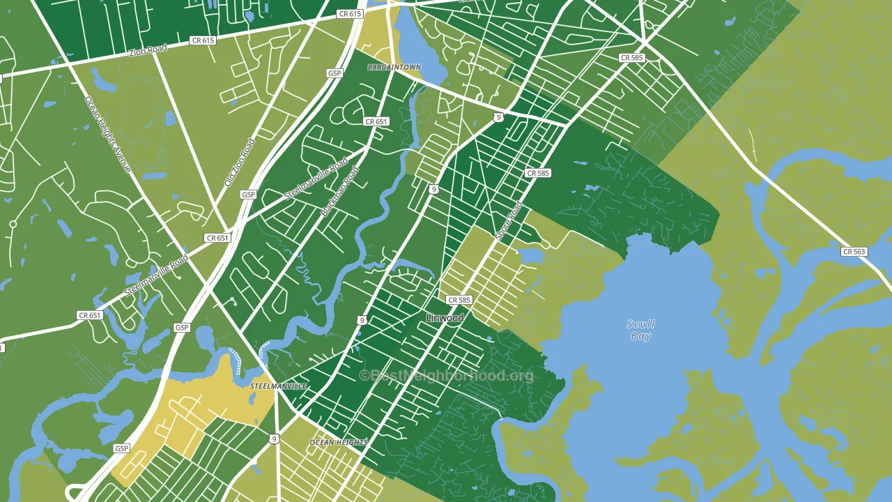 08221, NJ block-group voter-turnout map