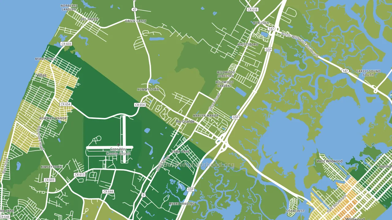 08242, NJ block-group voter-turnout map