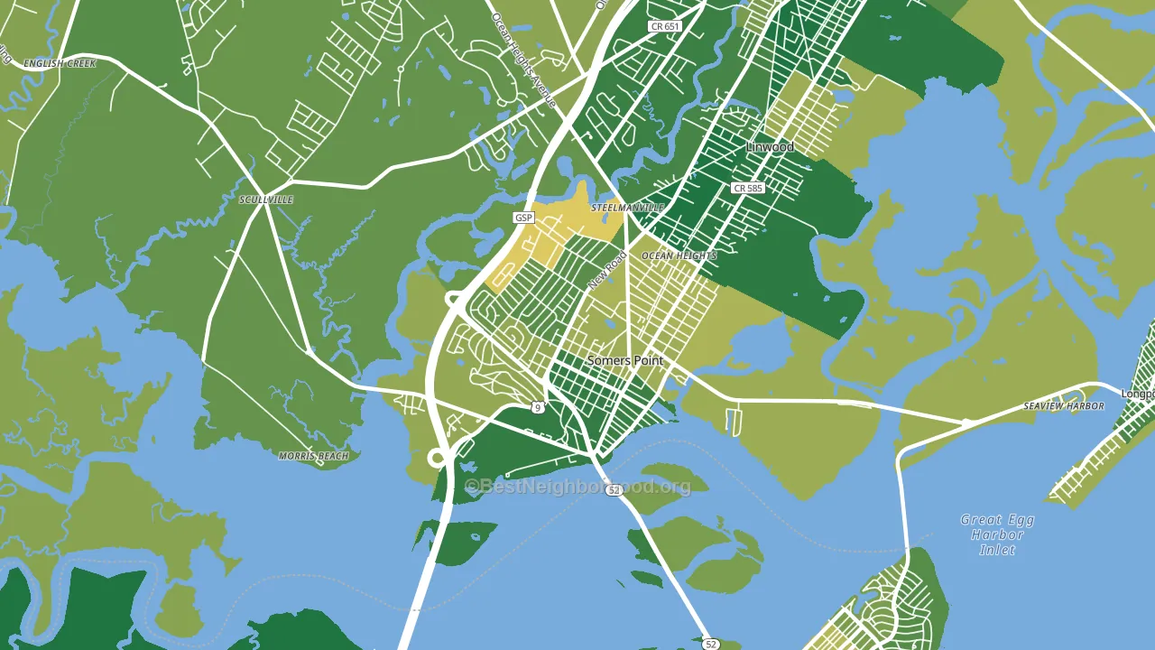 08244, NJ block-group voter-turnout map
