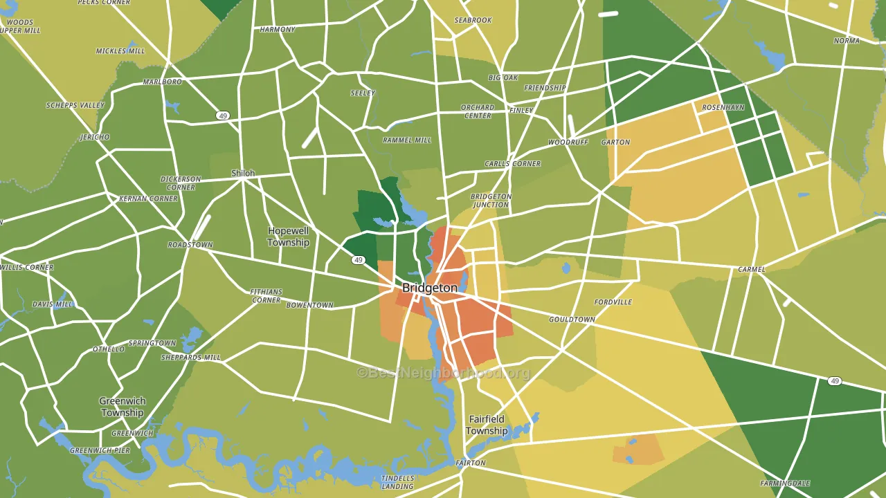 08302, NJ block-group voter-turnout map