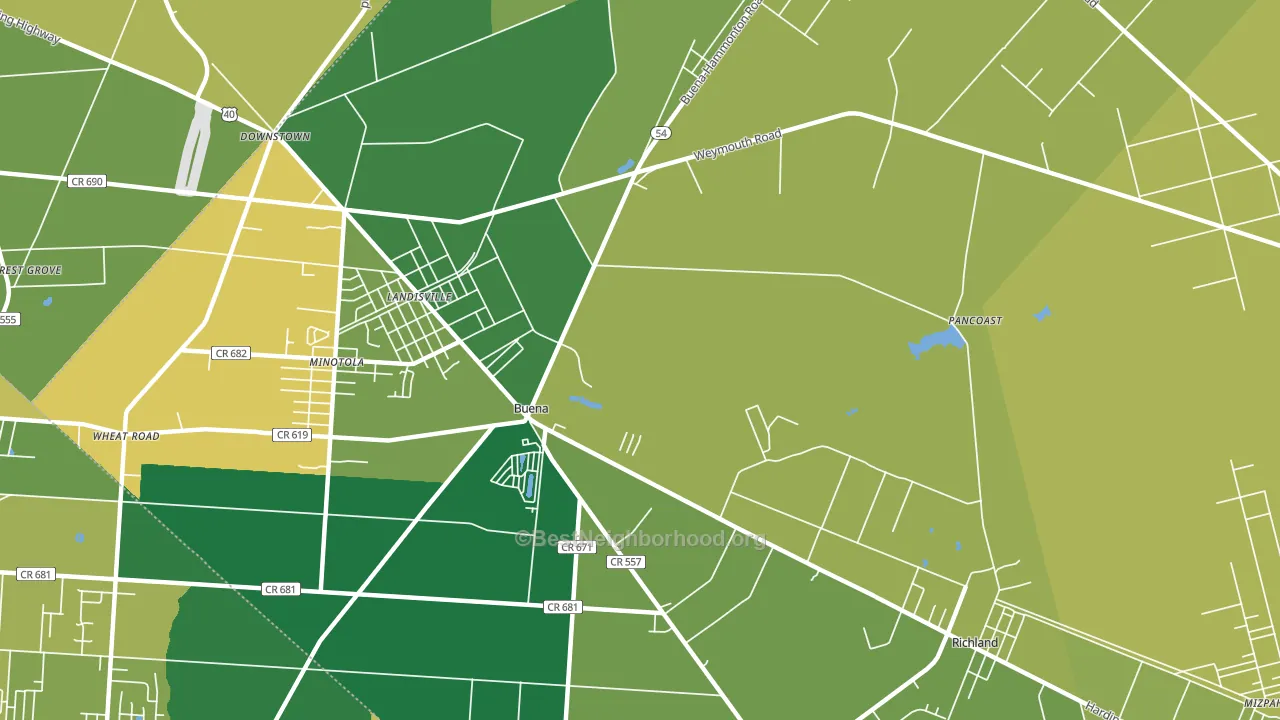 08310, NJ block-group voter-turnout map