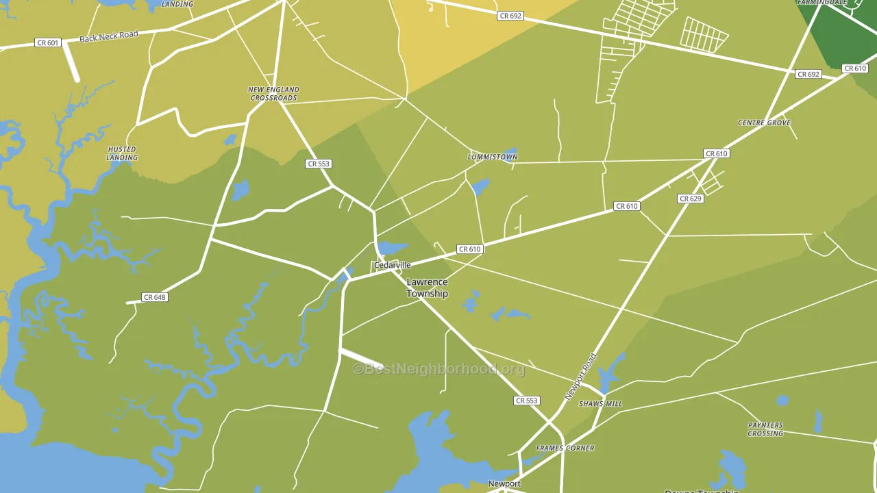 08311, NJ block-group voter-turnout map