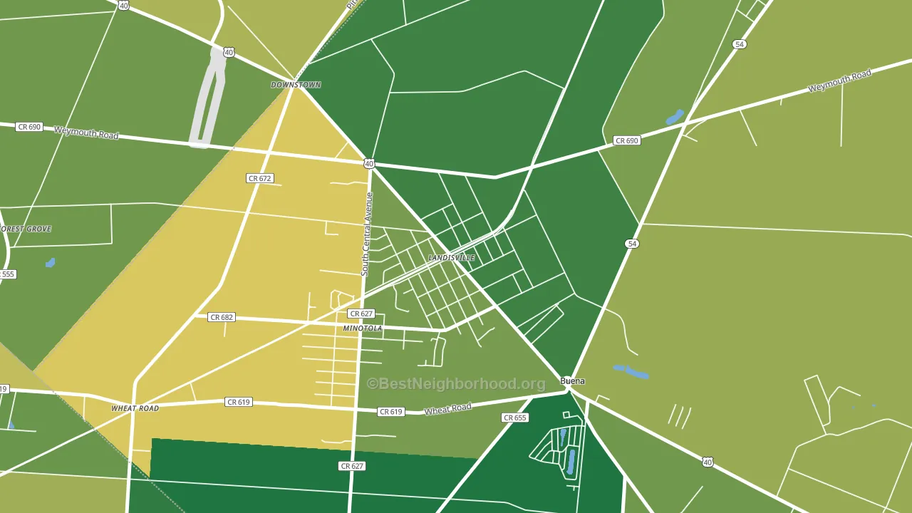 08326, NJ block-group voter-turnout map