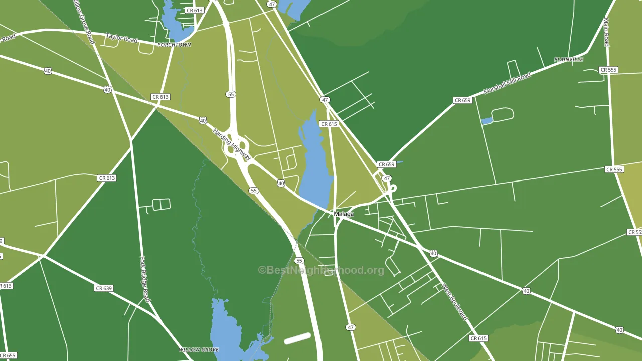 08328, NJ block-group voter-turnout map
