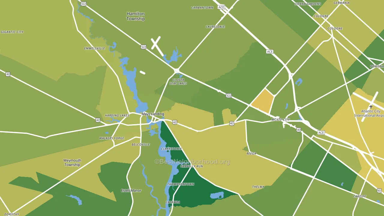 08330, NJ block-group voter-turnout map