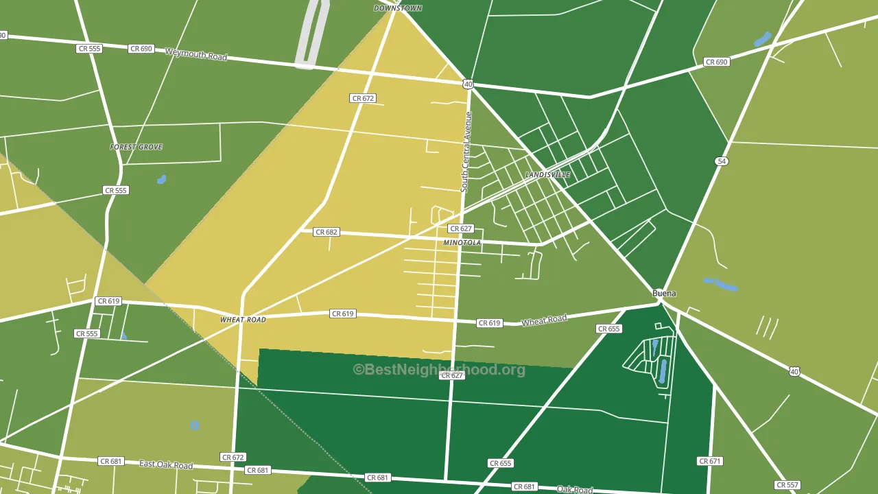08341, NJ block-group voter-turnout map