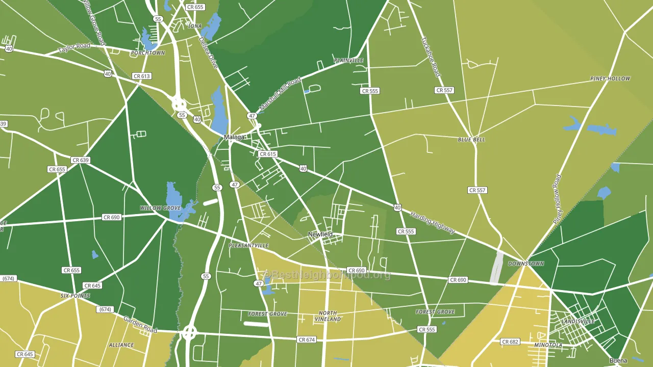 08344, NJ block-group voter-turnout map