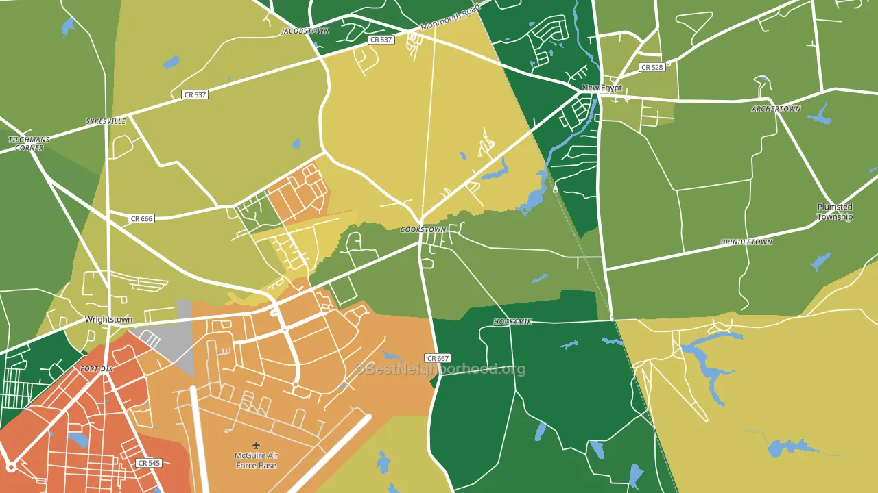 08511, NJ block-group voter-turnout map