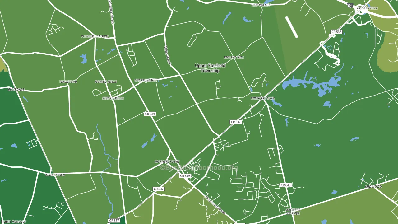 08514, NJ block-group voter-turnout map