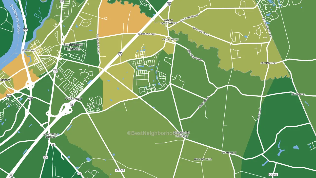 08515, NJ block-group voter-turnout map