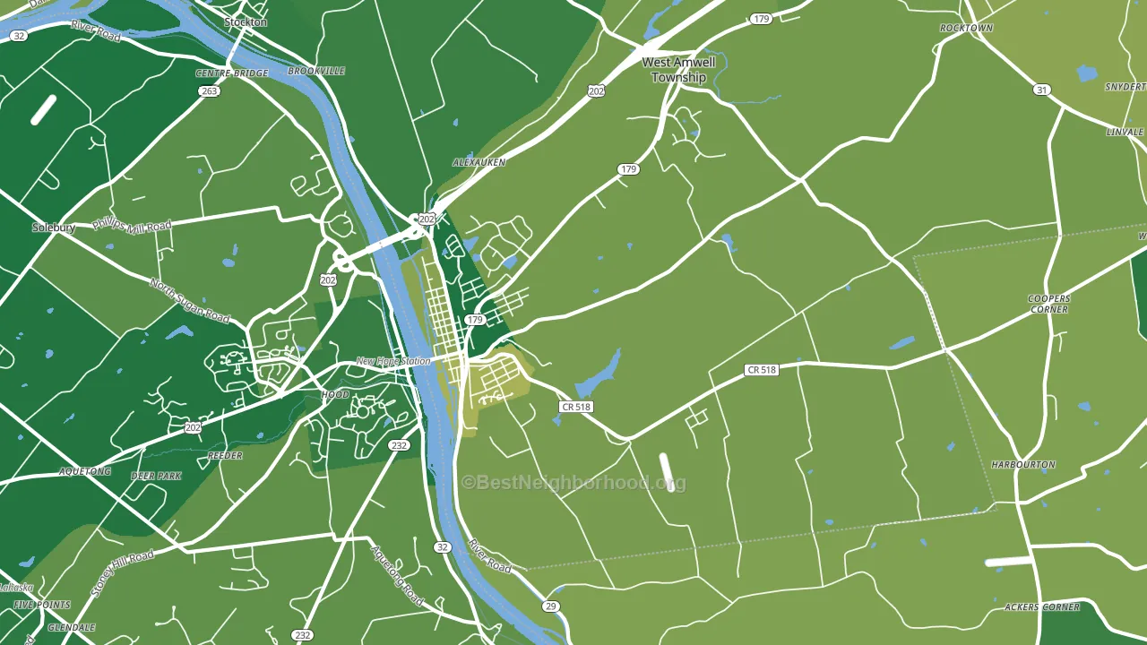 08530, NJ block-group voter-turnout map