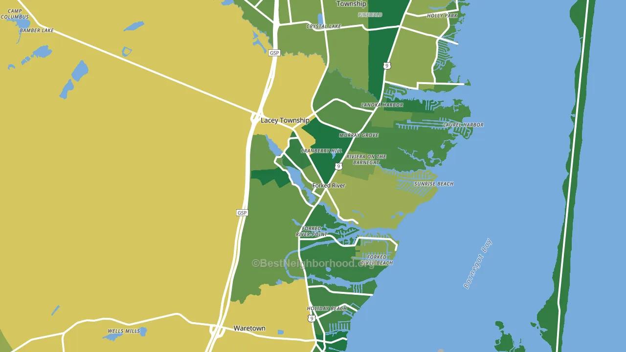08731, NJ block-group voter-turnout map