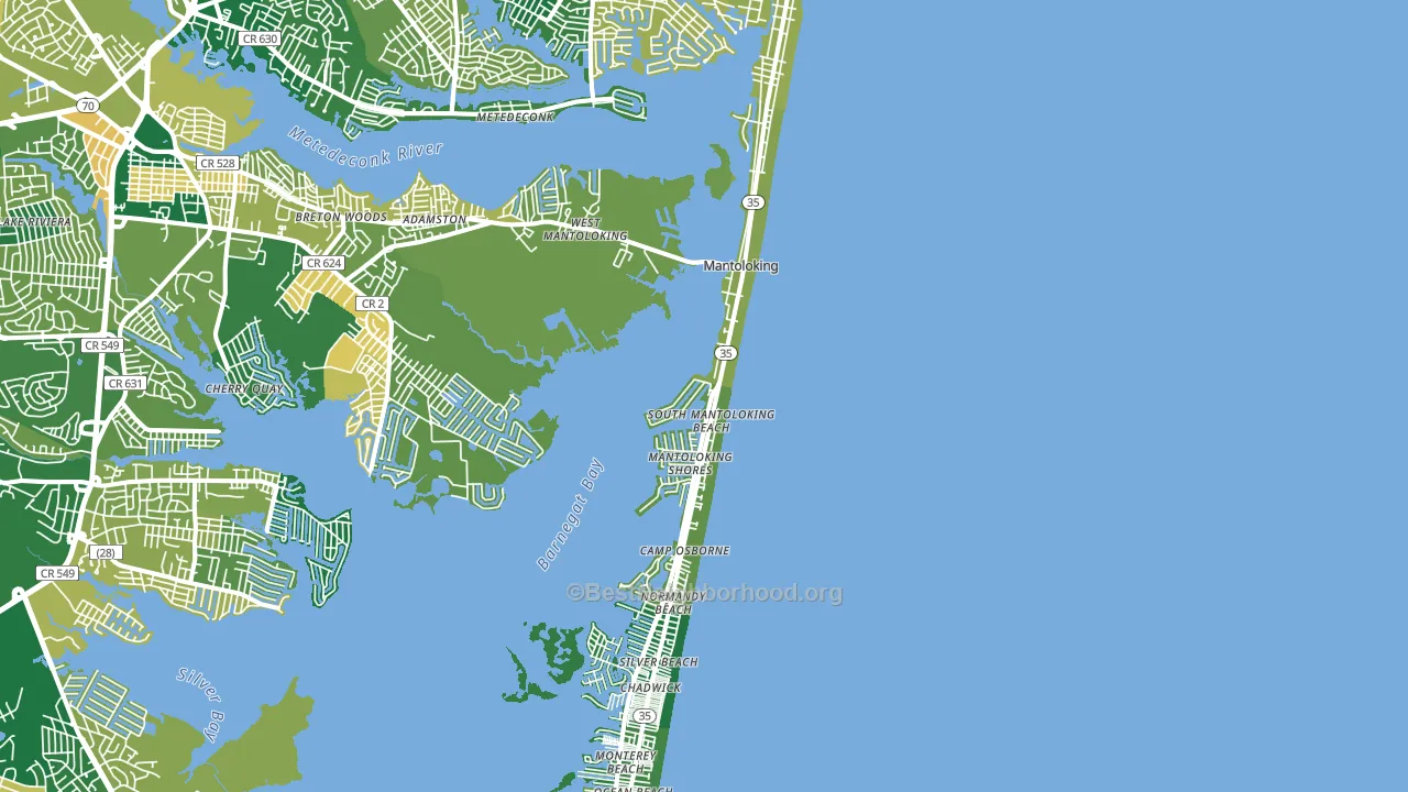 08738, NJ block-group voter-turnout map
