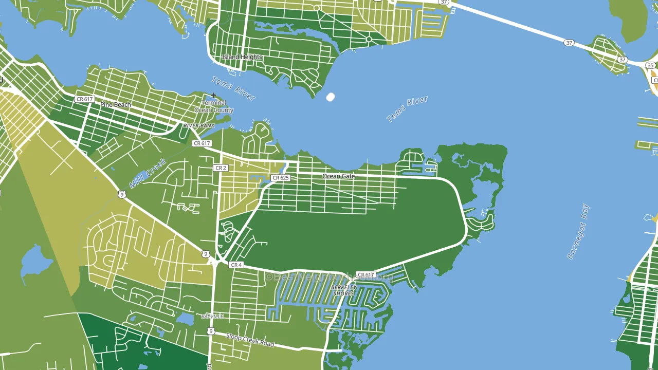 08740, NJ block-group voter-turnout map