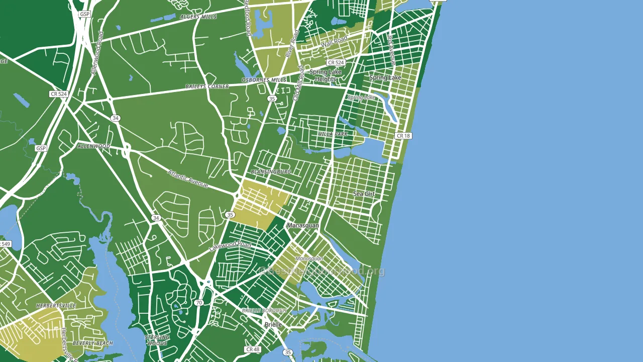 08750, NJ block-group voter-turnout map