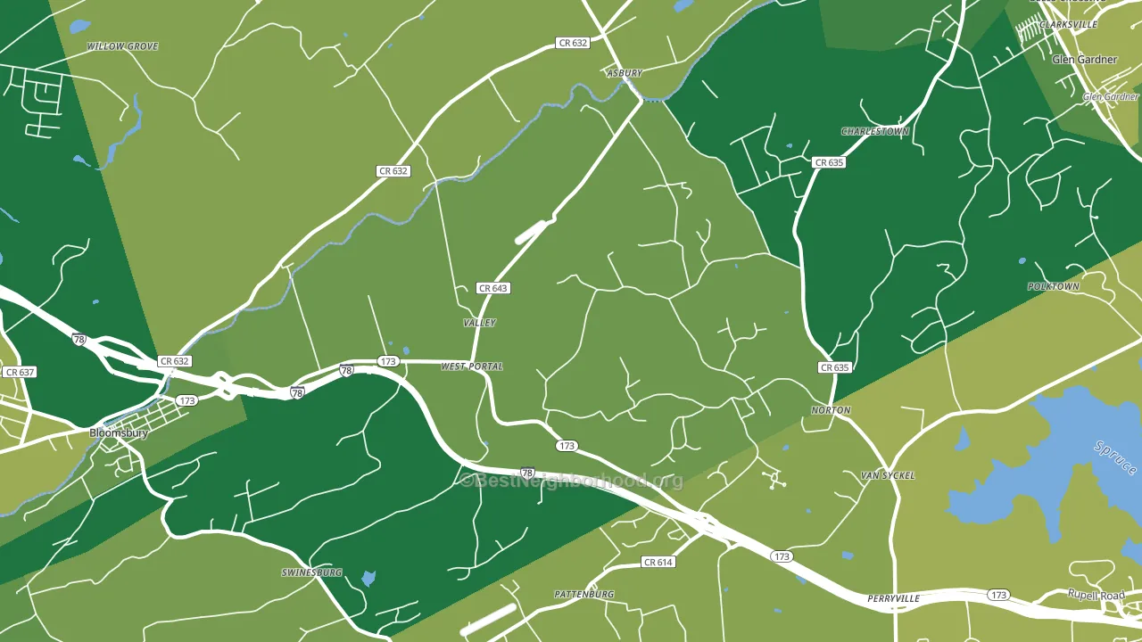 08802, NJ block-group voter-turnout map