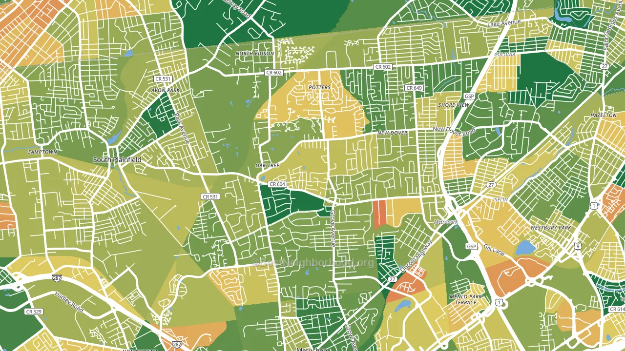 08820, NJ block-group voter-turnout map