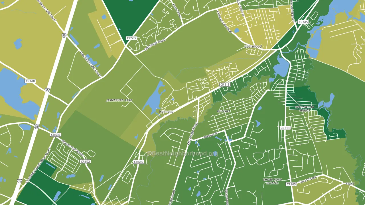 08828, NJ block-group voter-turnout map