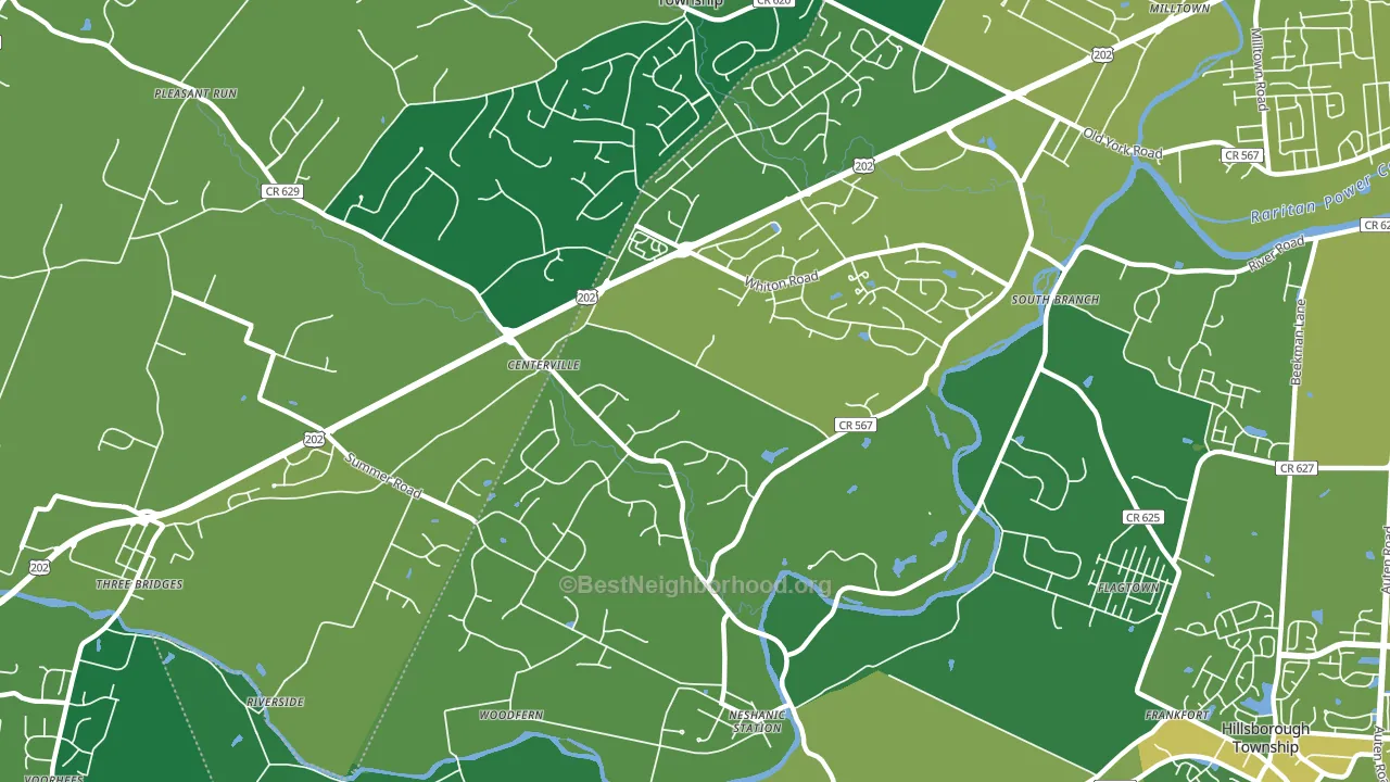 08853, NJ block-group voter-turnout map