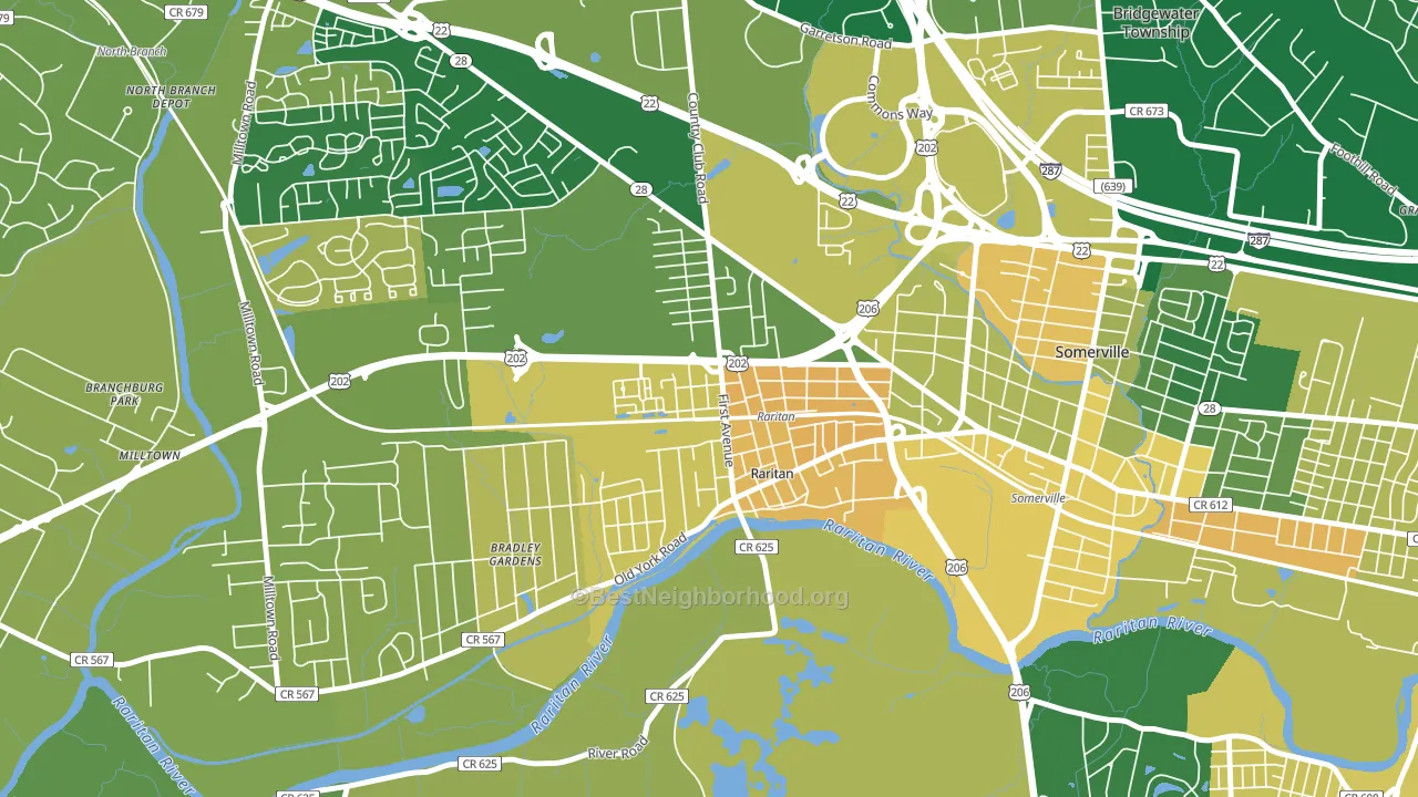 08869, NJ block-group voter-turnout map