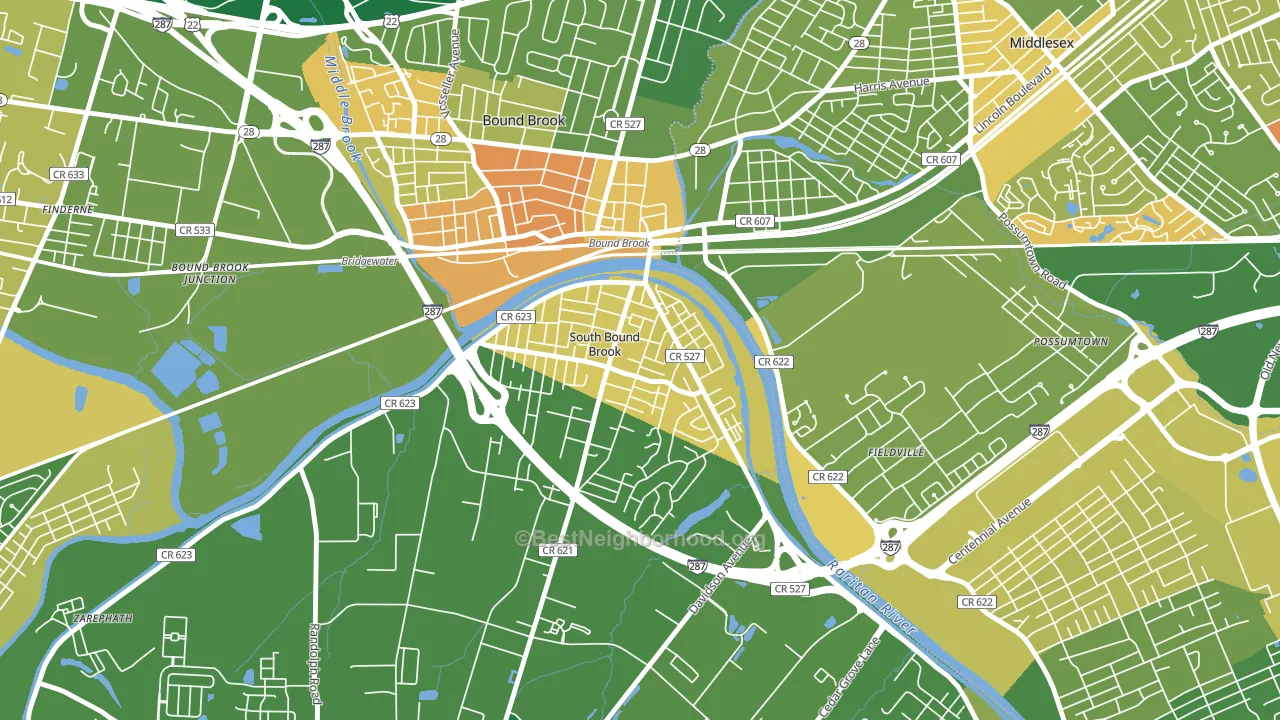 08880, NJ block-group voter-turnout map