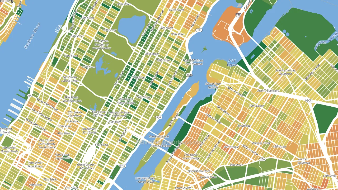 10162, NY block-group voter-turnout map
