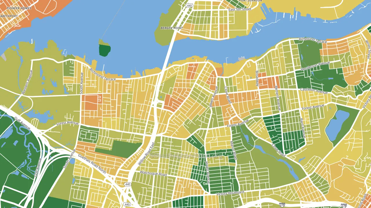 10302, NY block-group voter-turnout map