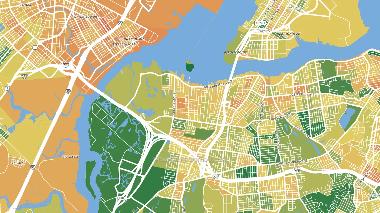 10303, NY block-group voter-turnout map