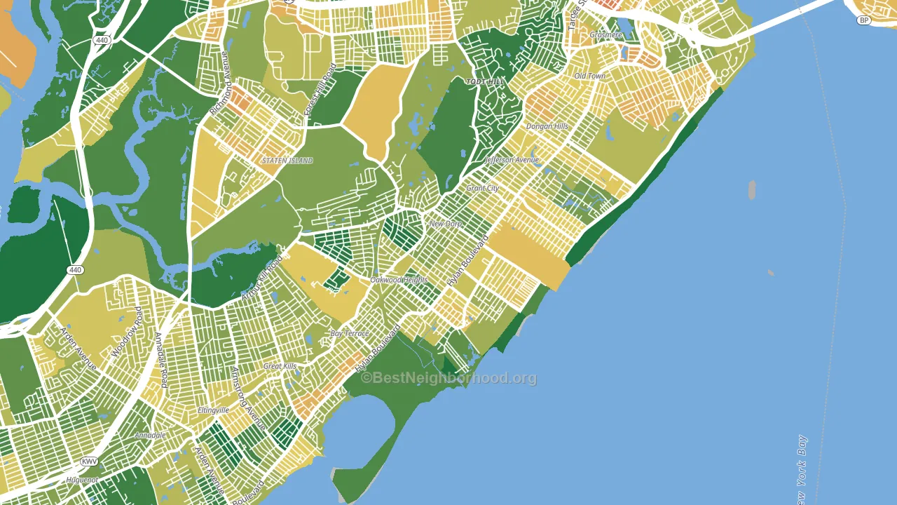 10306, NY block-group voter-turnout map