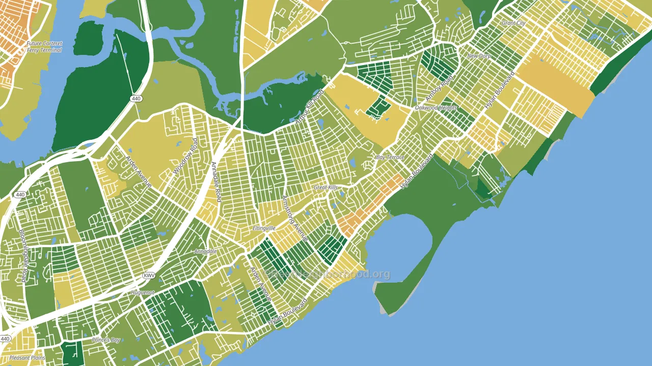 10308, NY block-group voter-turnout map