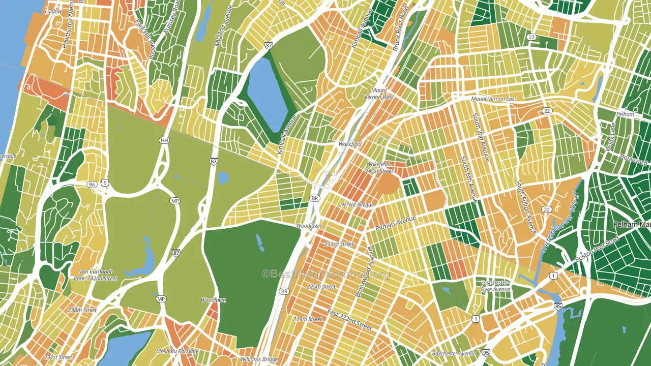 10470, NY block-group voter-turnout map