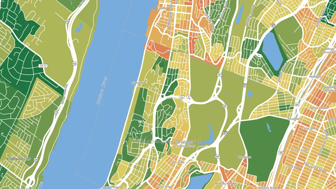 10471, NY block-group voter-turnout map
