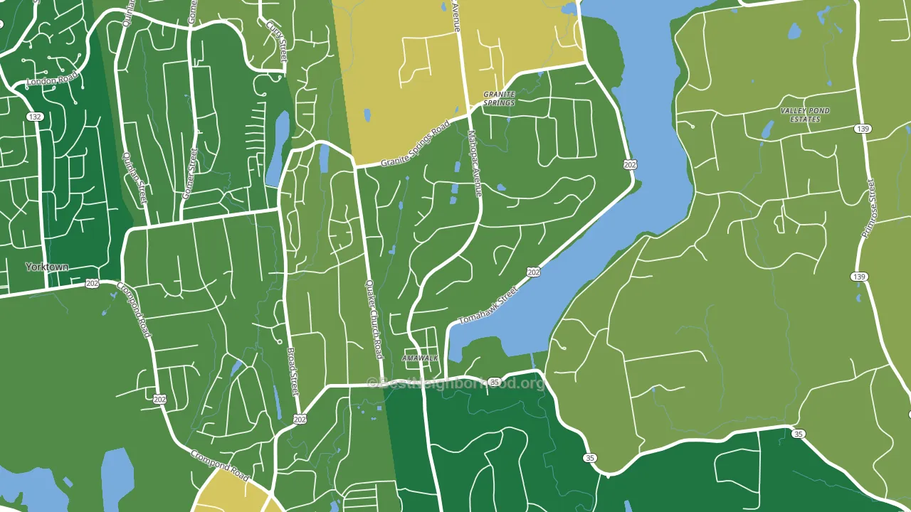 10501, NY block-group voter-turnout map