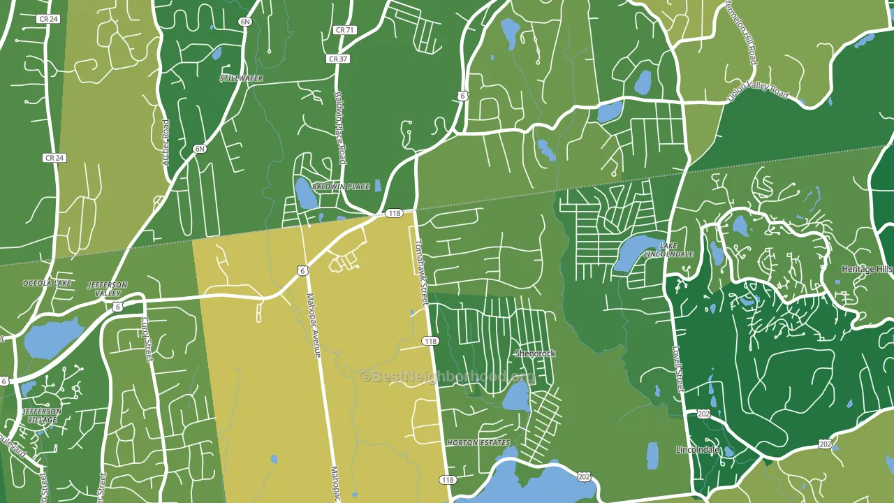 10505, NY block-group voter-turnout map