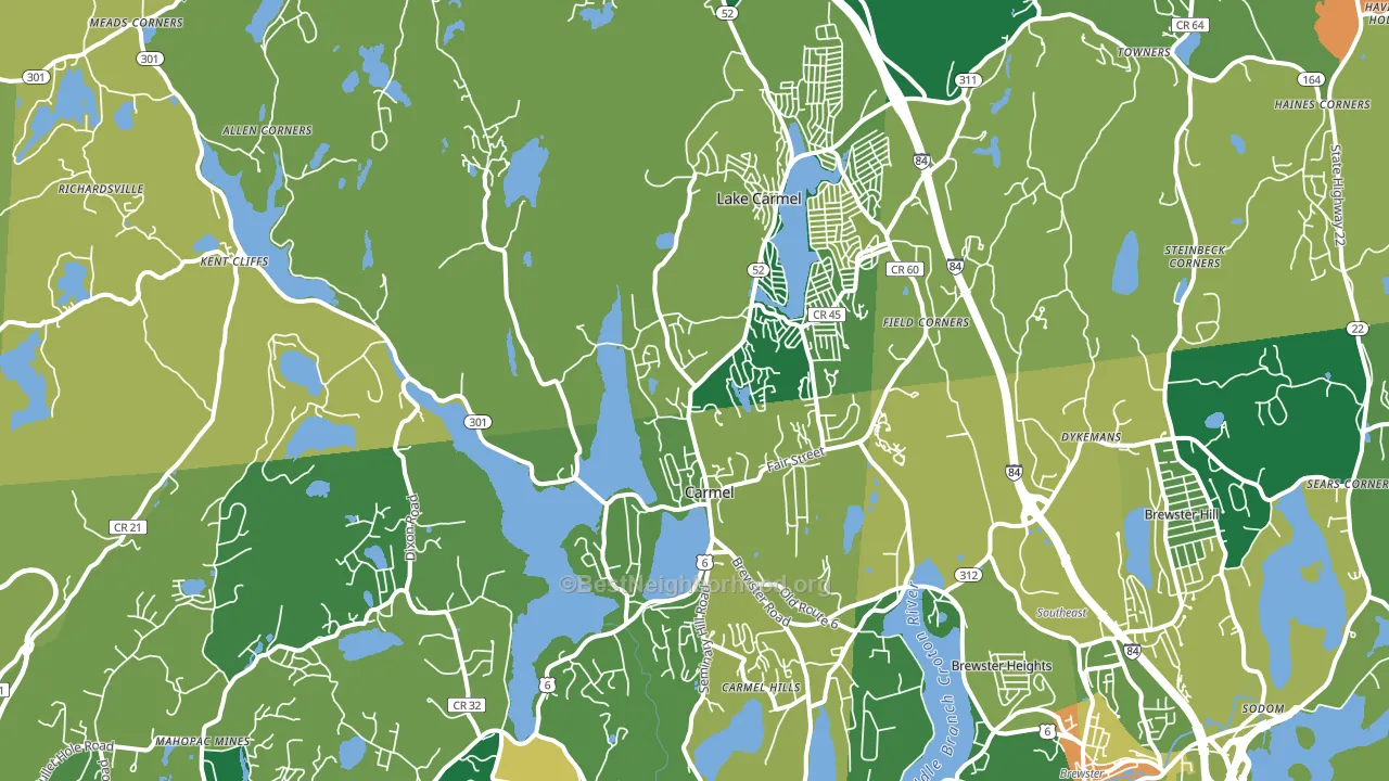 10512, NY block-group voter-turnout map