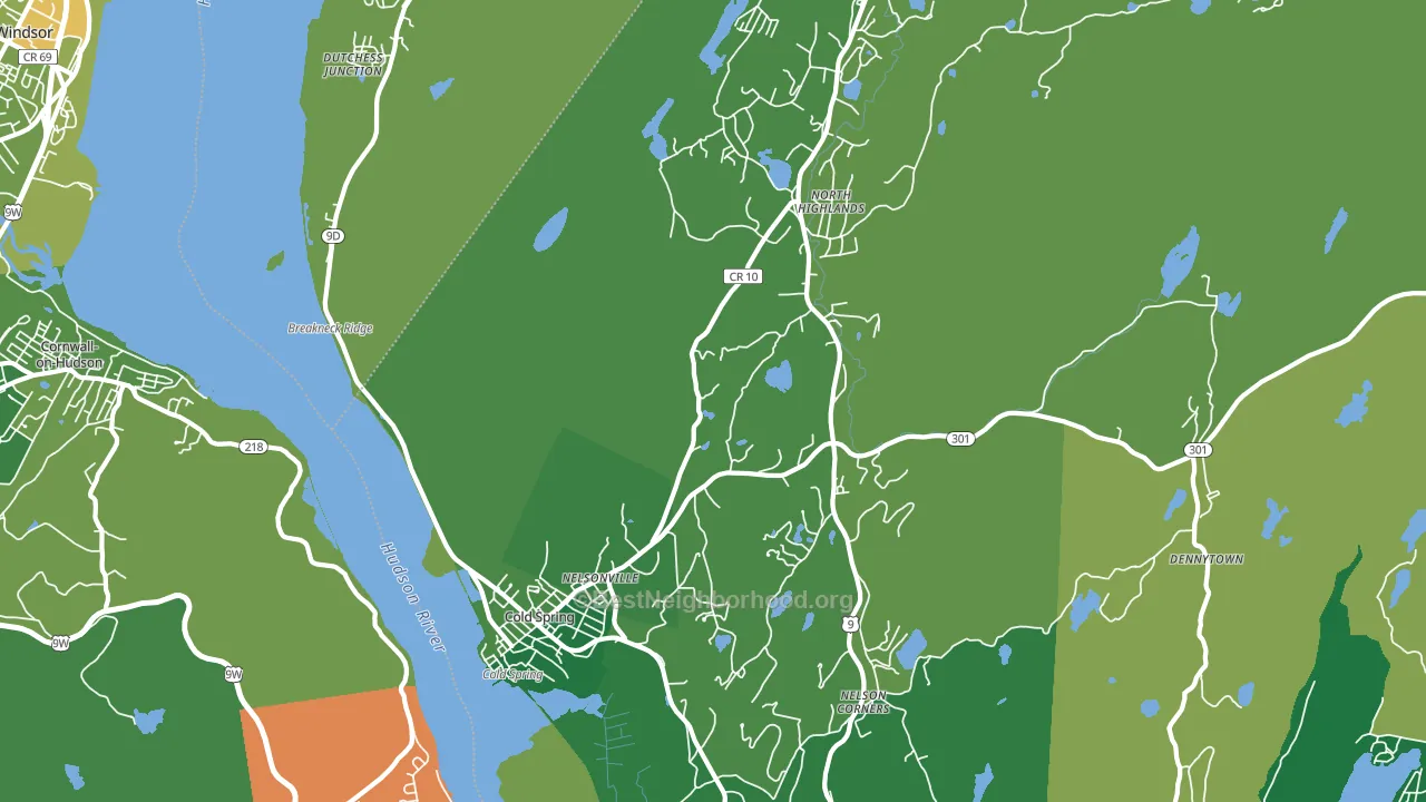 10516, NY block-group voter-turnout map