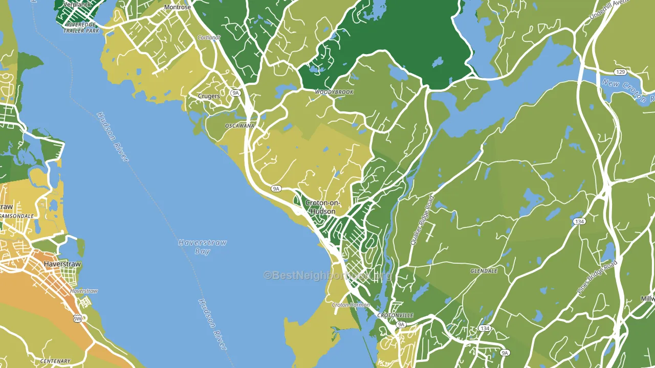 10520, NY block-group voter-turnout map