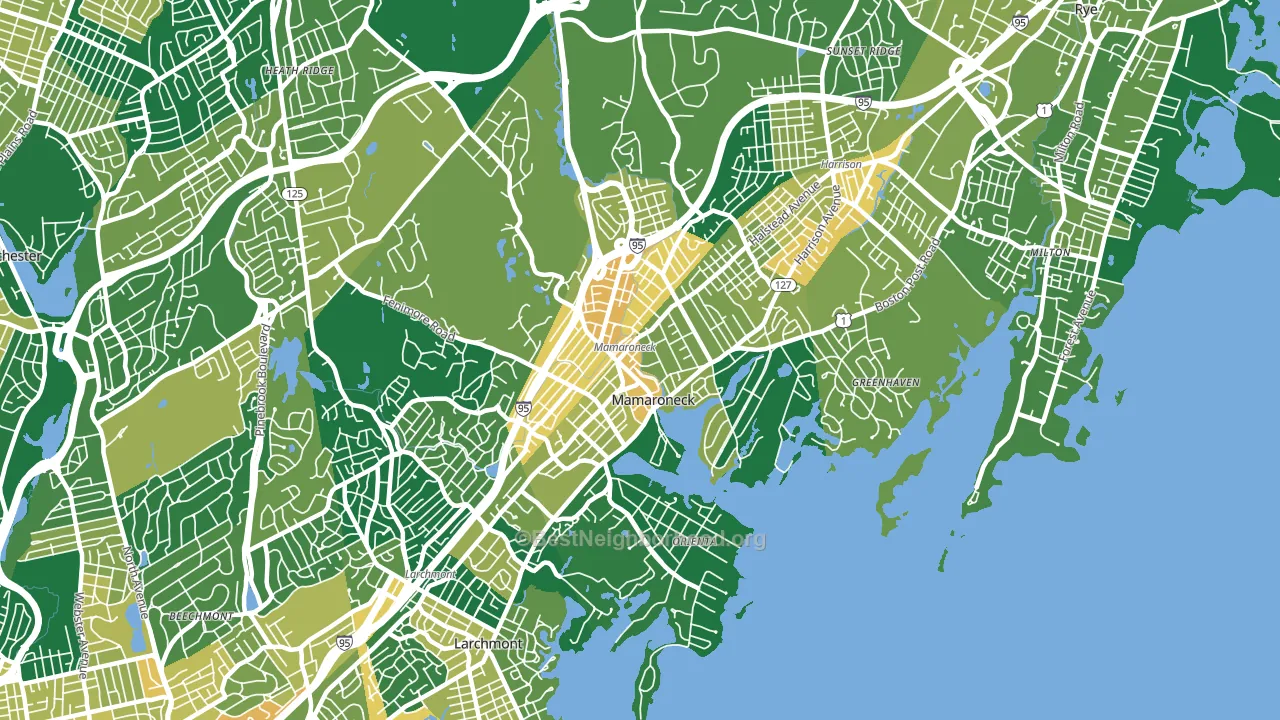 10543, NY block-group voter-turnout map