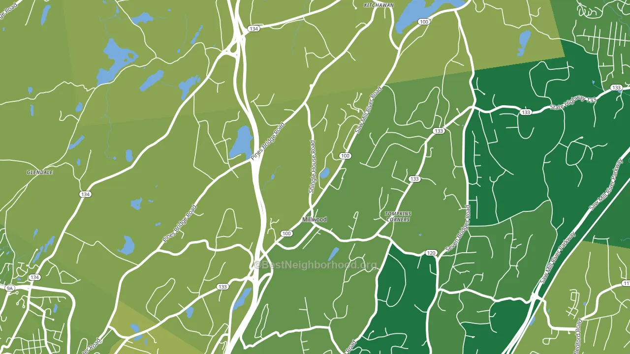 10546, NY block-group voter-turnout map