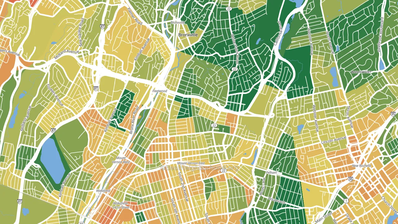 10552, NY block-group voter-turnout map