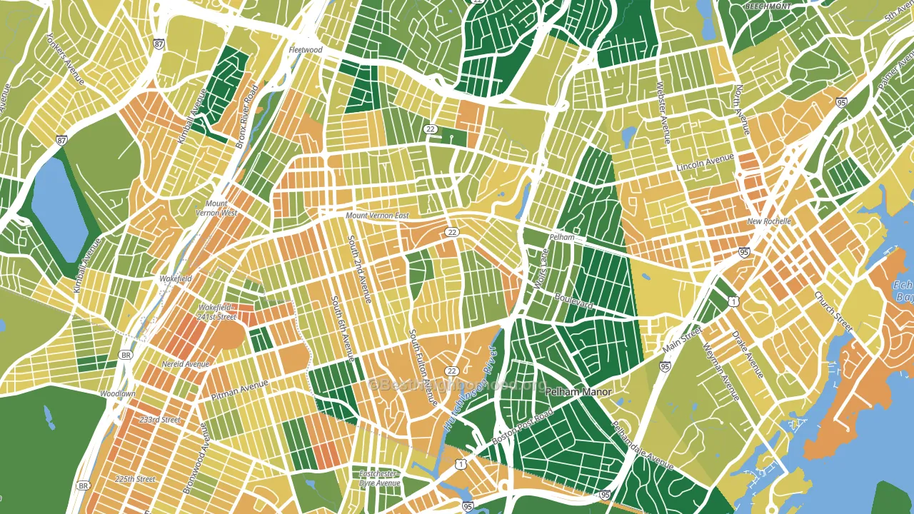 10553, NY block-group voter-turnout map