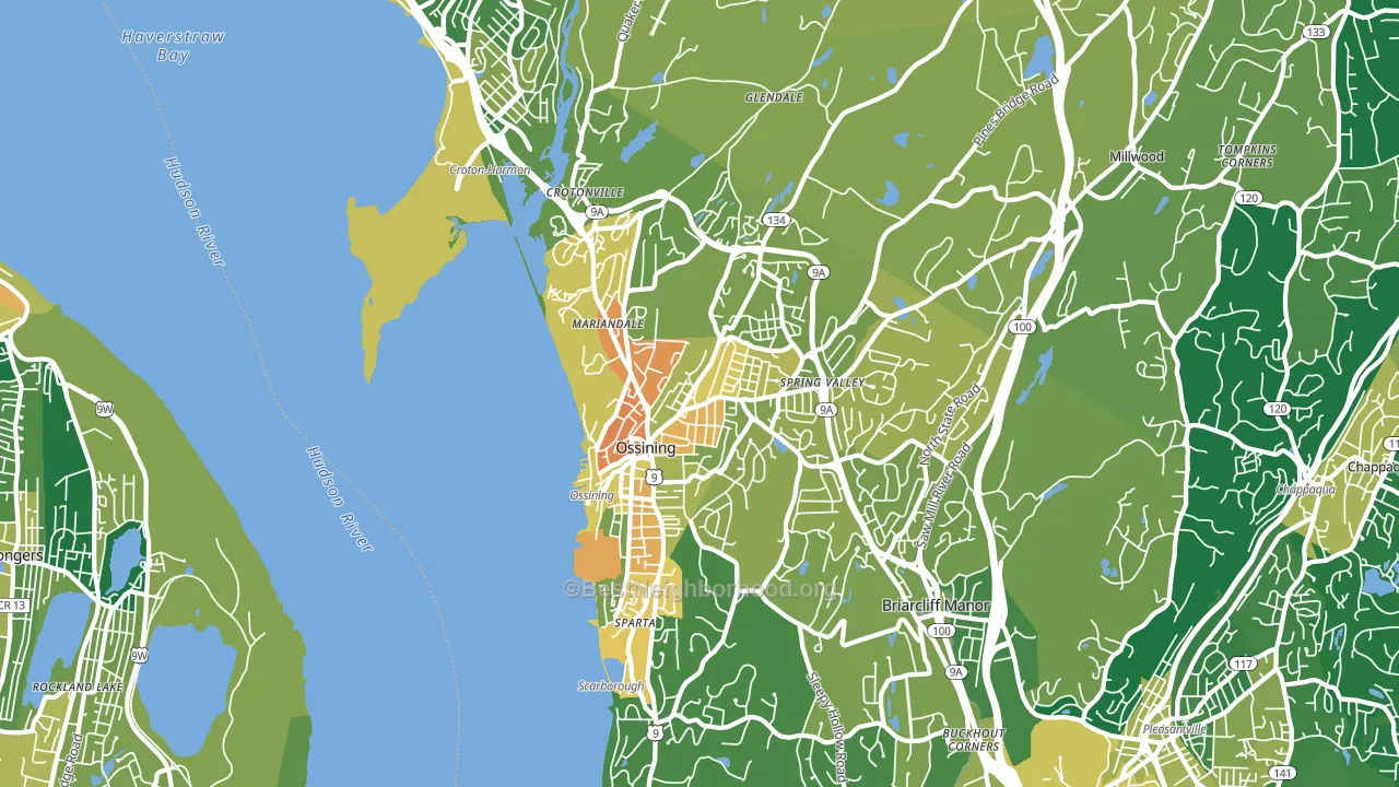 10562, NY block-group voter-turnout map