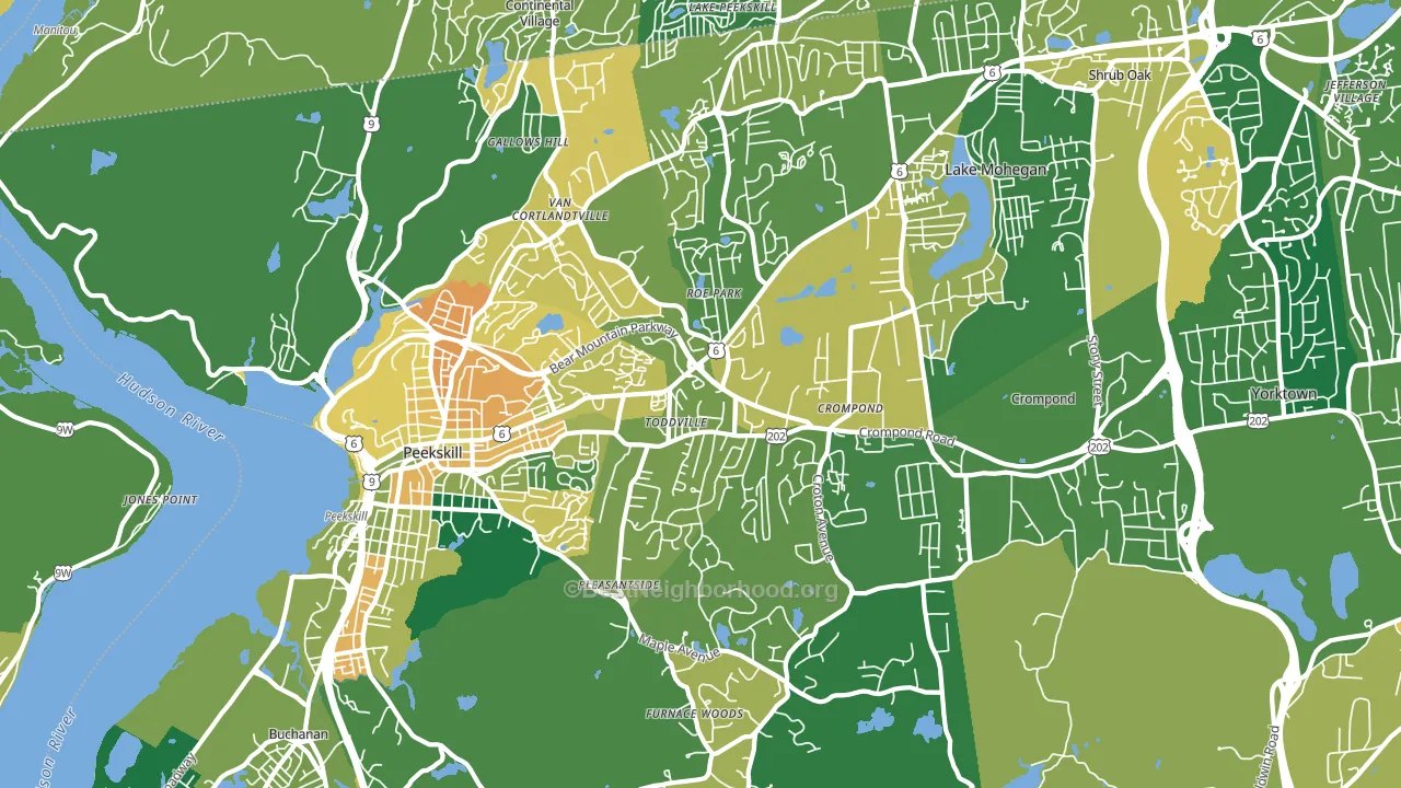 10567, NY block-group voter-turnout map
